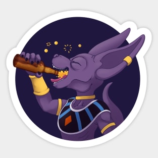 Beerus Beer Sticker